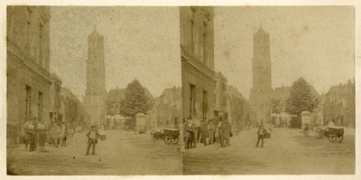 122396 Gezicht op de Mariaplaats te Utrecht uit het westen, met links een gedeelte van het Gebouw voor Kunsten en ...